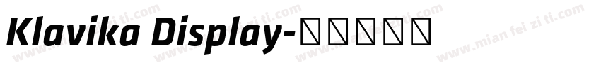 Klavika Display字体转换